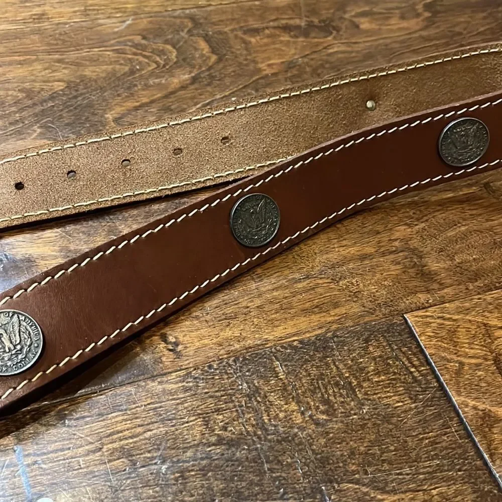 Filrund leather belt